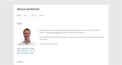 Desktop Screenshot of marcussandstrom.com